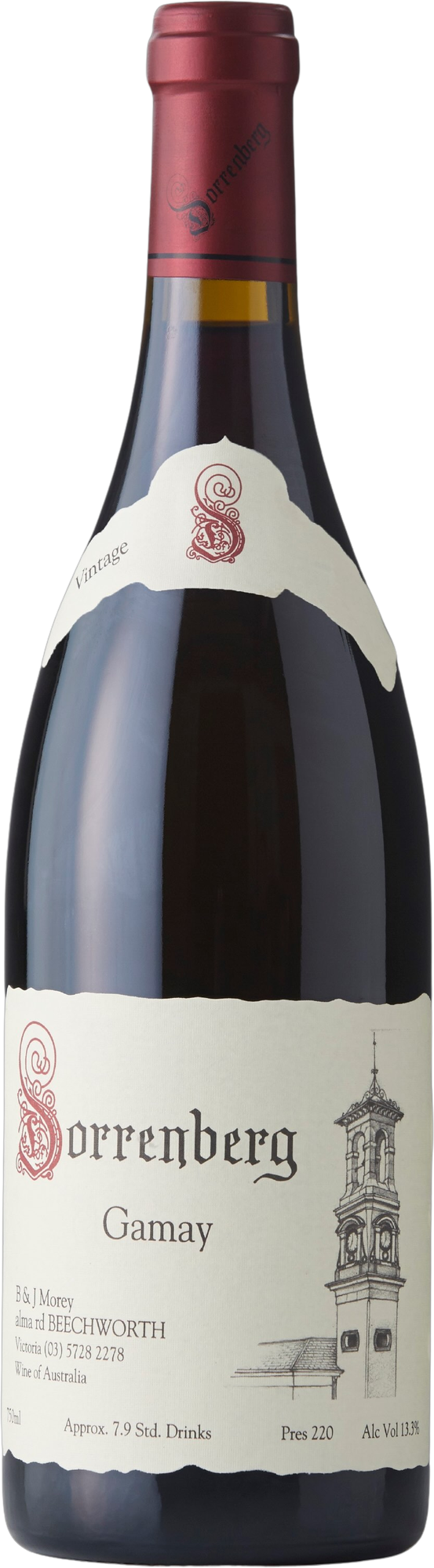 Sorrenberg Gamay 2024 bottle — Beechworth